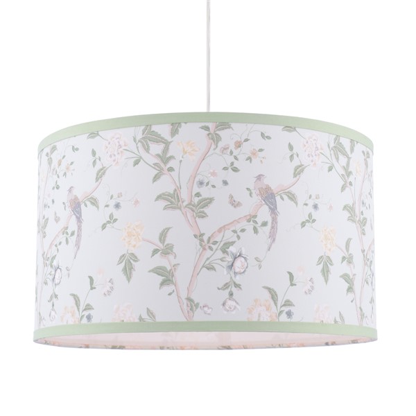 (image for) Laura Ashley Summer Palace Eau De Nil Green Cotton Drum Shade 38cm
